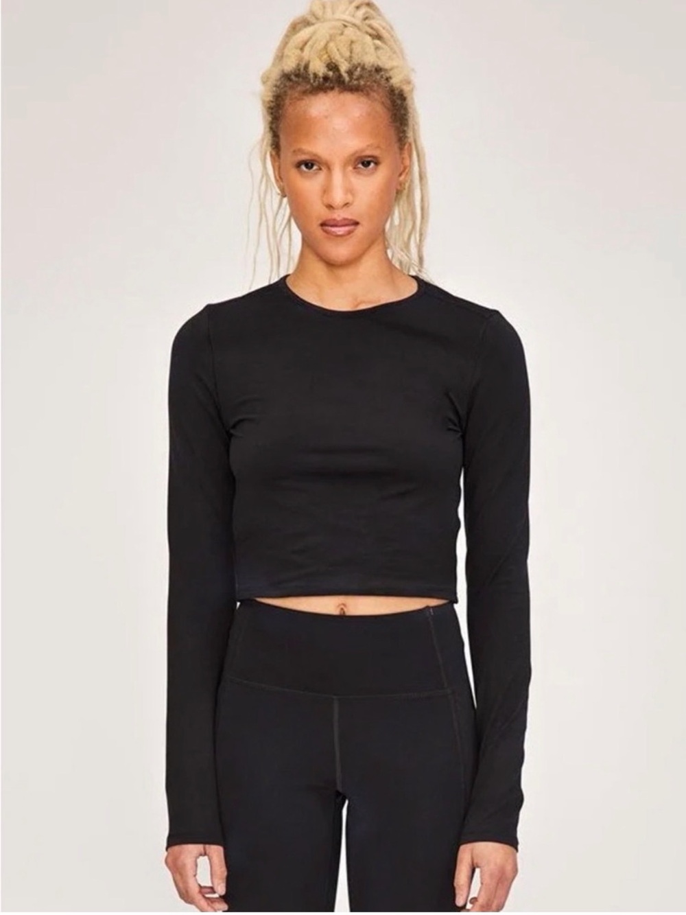 Girlfriend collective reset cropped long sleeve